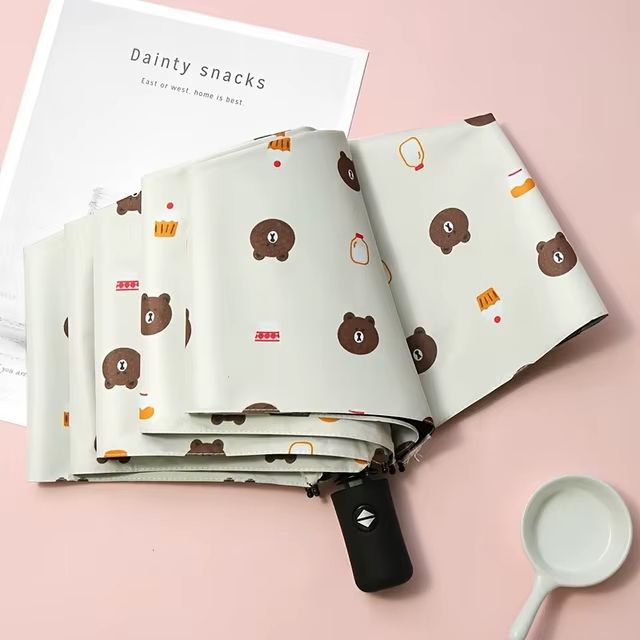 Bear Automatic Umbrella Folding Umbrellas Sun/UV protection Umbrella Automatic Open and Close Umbrella