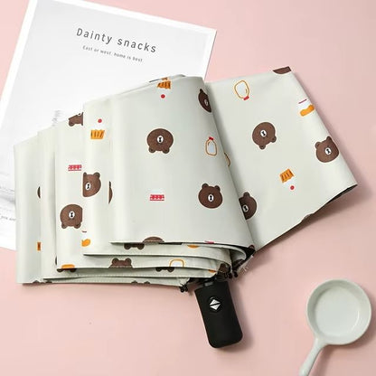 Bear Automatic Umbrella Folding Umbrellas Sun/UV protection Umbrella Automatic Open and Close Umbrella