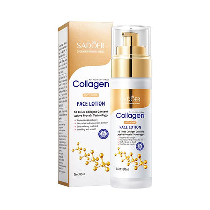 Collagen skin care product set cleansing rejuvenating facial cleanser essence liquid face cream moisturizing female cosmetics