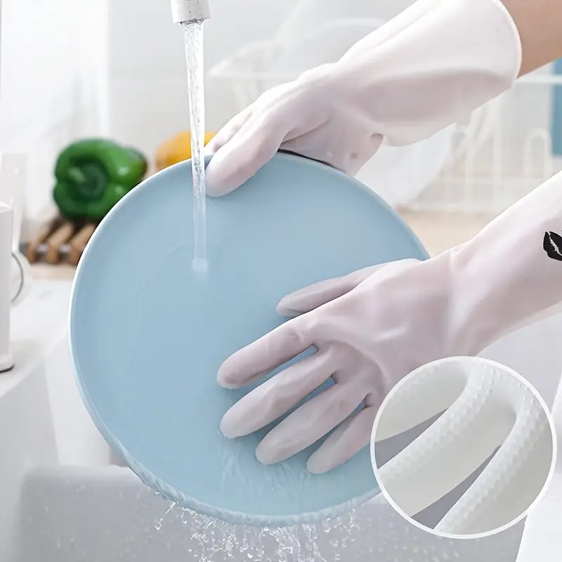 Premium Cleaning Gloves - Waterproof, enhanced grip, long-lasting, perfect for home cleaning kitchen dishwashing and laundry - a must-have cleaning accessory and Indispensable Cleaning Comp
