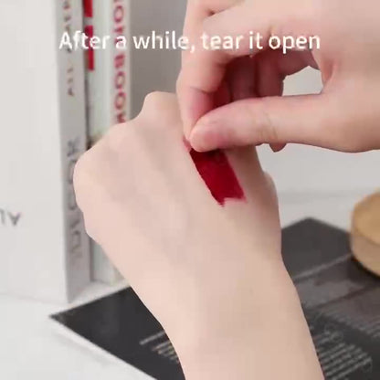 QICIY Natural Matte Stained Lip Tear off Lipstick Durable Waterproof Non stick Cup Mist Tear off Lip Gloss