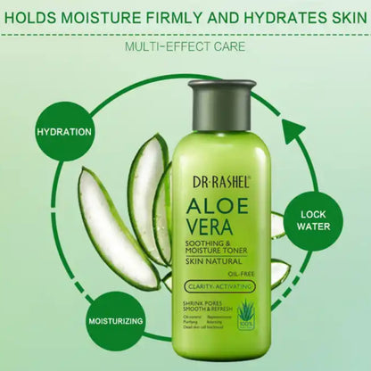 Dr. Rashel Aloe Vera Natural Skin Soothing & Moisture Toner - Shrinking pores Purifying Oil Control Balancing