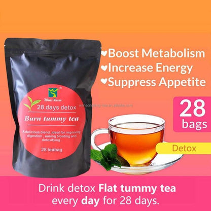 28 Days Detox Flat Tummy Tea for Weight Loss Slimming Fat Burn Body Cleanse Tea Bags - Wins Town