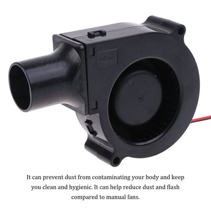 220V BBQ Fan Small Blast Engine with Air Collecting Adjustable Speed Cooking Tool EU Plug Handheld Barbecue Blower Camping AC Powered Fan Variable Speed Control