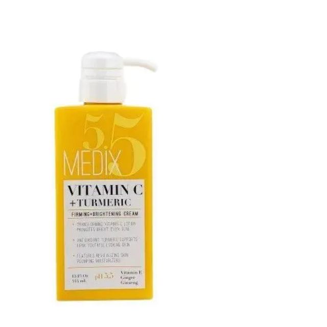 Medix5 5 Medix 5.5 VITAMIN C + TURMERIC Firming & Brightening Face & Body Cream Lotion.