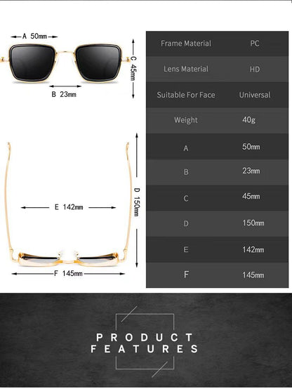 2025 New Men Sunglasses Men Fashion Classic Version Drivers Metal Sun glasses Men Eyewear Men Accessories Men Driving Square Style Sun Glasses Male Goggle Unisex Glasses