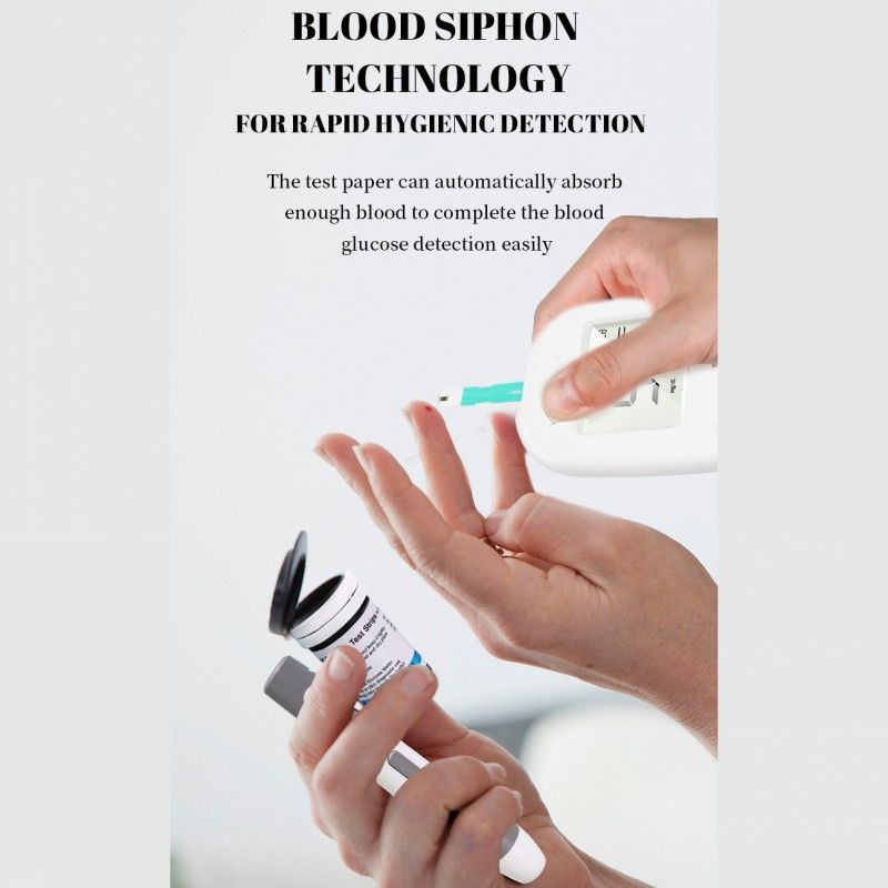 Glucometer Blood Sugar Monitor Blood Glucose Test Machine+50 Strips+50 Lancets