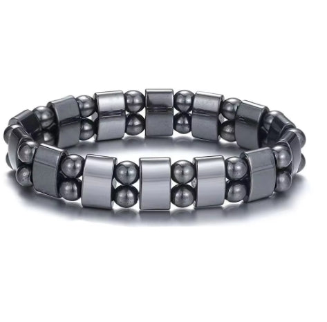 Classical Hematite Energy Beaded Elastic Magnetic Therapy Health Care Loss Weight Bracelets Slimming Health Care for Men Women