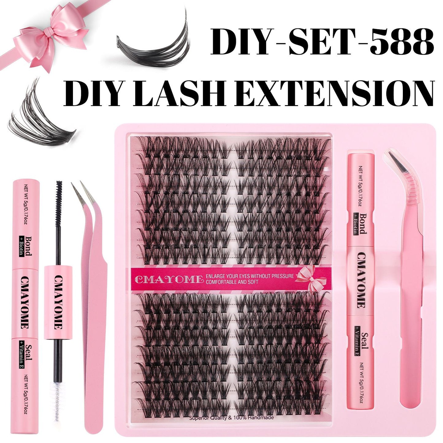 D Curve Single Cluster False Eyelash 8-16mm Gradient Natural Thickening DIY Segmented Grafted Hairy Eyelash for Women