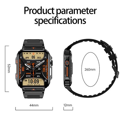 LIGE L81 Smartwatch 1.95 Inch Full Screen Health Monitoring Watches IP68 Waterproof Sport Fitness Tracker Bluetooth Call Smart Watch For Men Women