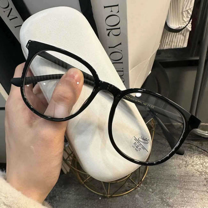 ZHJH Blue light blocking glasses retro round anti blue light glasses anti eye fatigue computer glasses suitable for men and women