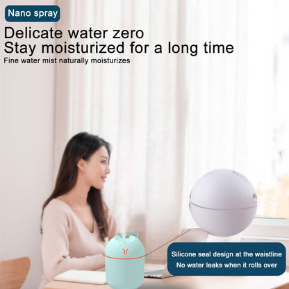 PAFEL Humidifier 250ML Mini Ultrasonic Air Humidifiers Romantic Light USB Essential Oil Diffuser Vehicle Mounted Purifier LED Changing Color Light Aromatic Anion Spray Humidifier