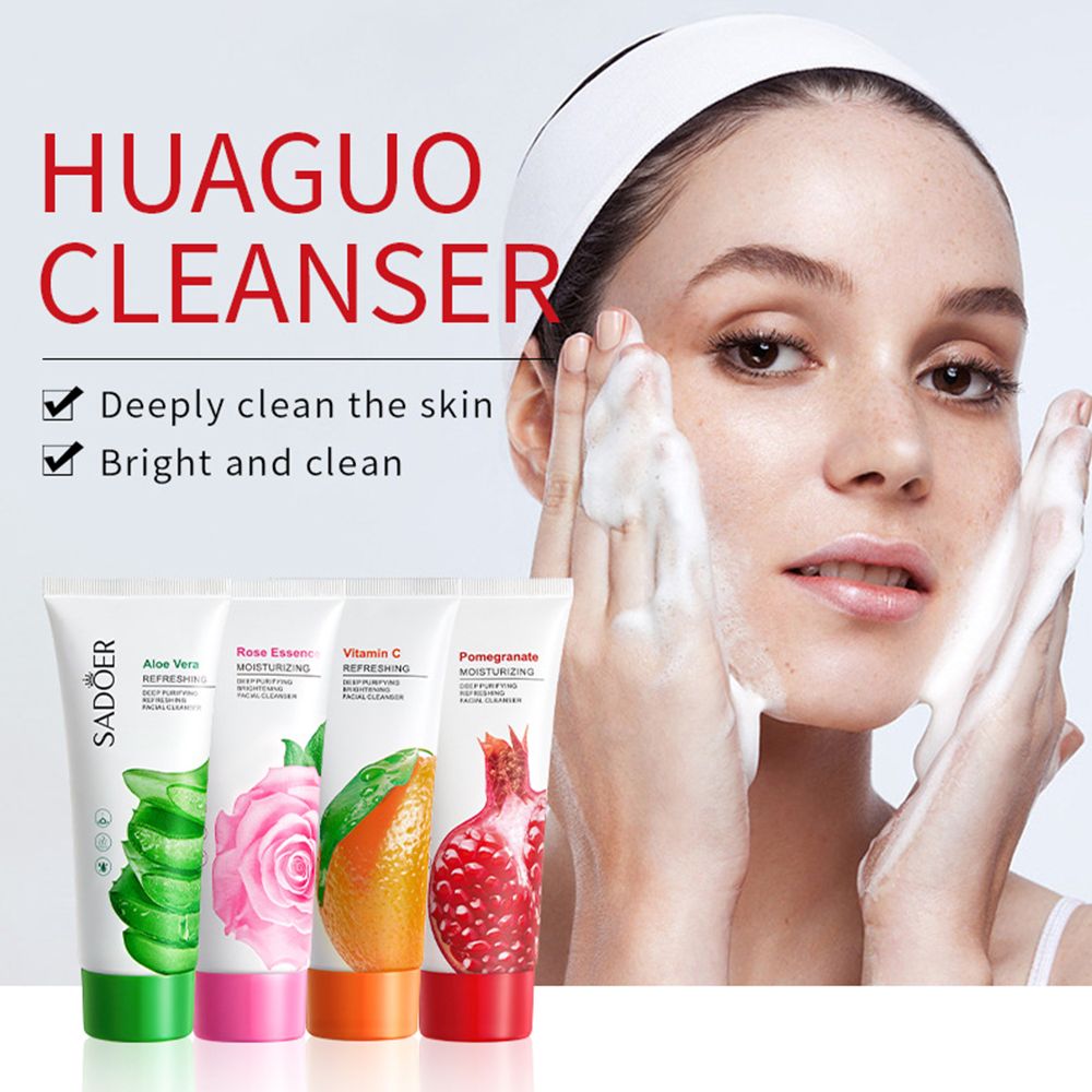 Facial cleanser SADOER rose cleanser 100g deep cleanser moisturizing skin brightening cleanser facial cleanser