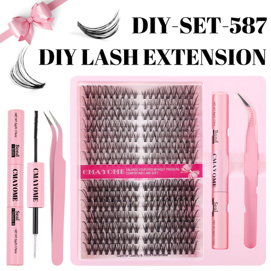 D Curve Single Cluster False Eyelash 8-16mm Gradient Natural Thickening DIY Segmented Grafted Hairy Eyelash for Women