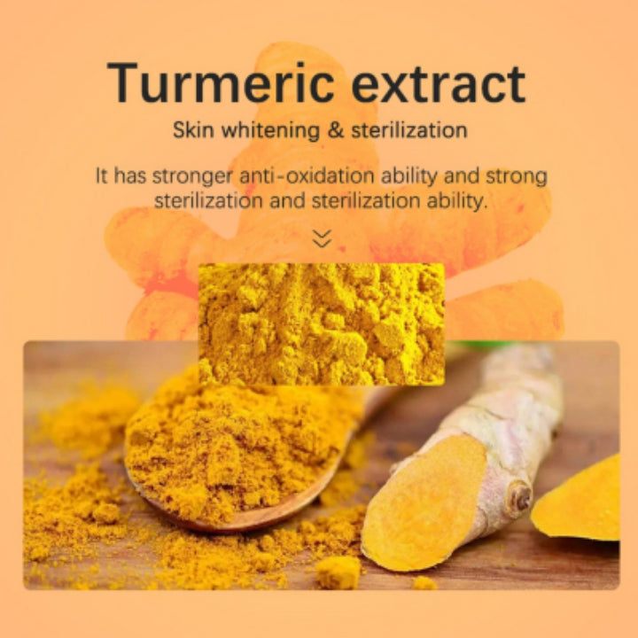 10Pcs Turmeric Facial Mask Sheets Plant Extracts Complex Cleansing Oil-Control Brightening Repair Anti-Allergy Abti-Acne Face Masks