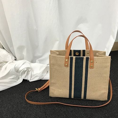 A large capacity tote bag made of high-quality PU leather Fashion handbag for women in spring and summer 2025, retro diamond grid woven large capacity tote bag, versatile shoulder bag