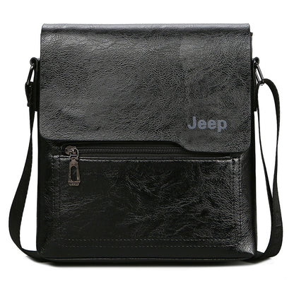 Male PU leather single shoulder bag fashion shoulder bag business bag men's crossbody bag business cross-body sling bag