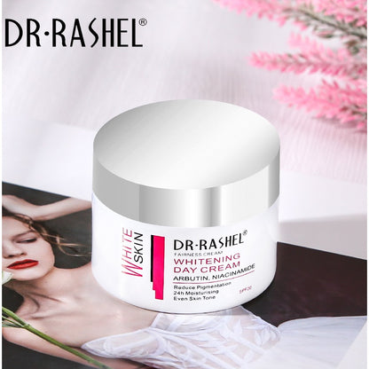 Dr. Rashel White Skin Whitening DAY Cream With Arbutin, Niacinamide Reduce Pigmentation Even Skin Tone Fairness Cream