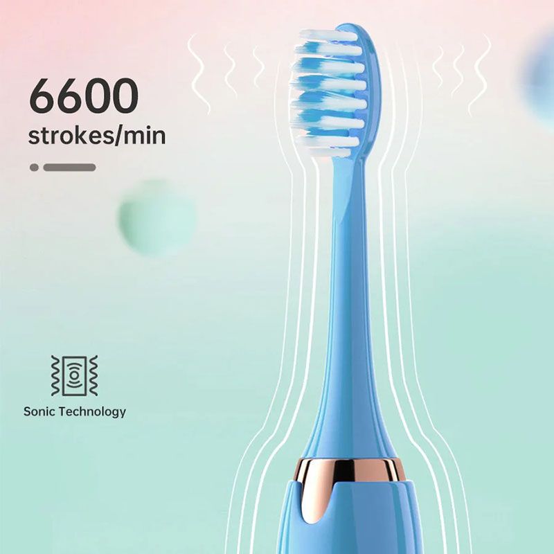 Oral Cleaning Powered Toothbrushes, Super Sonic Electric Toothbrushes With 3 Brush Heads Smart Timer Whitening IPX7 Smart Wireless Rechargeable Automatic Ultrasonic Electric Toothbrush Health care