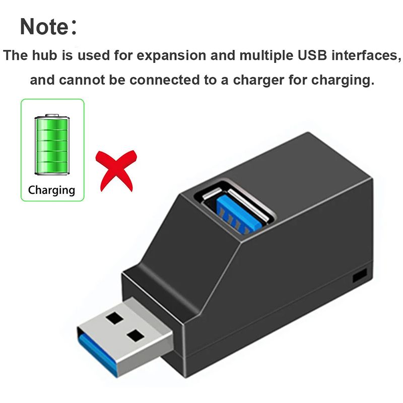 USB 3.0 HUB Adapter Extender Mini Splitter Box 3 Port High Speed Data Transfer USB Splitter Docking Station For PC Laptop, High Speed U Disk Reader for Macbook Mobile Phone Accessories
