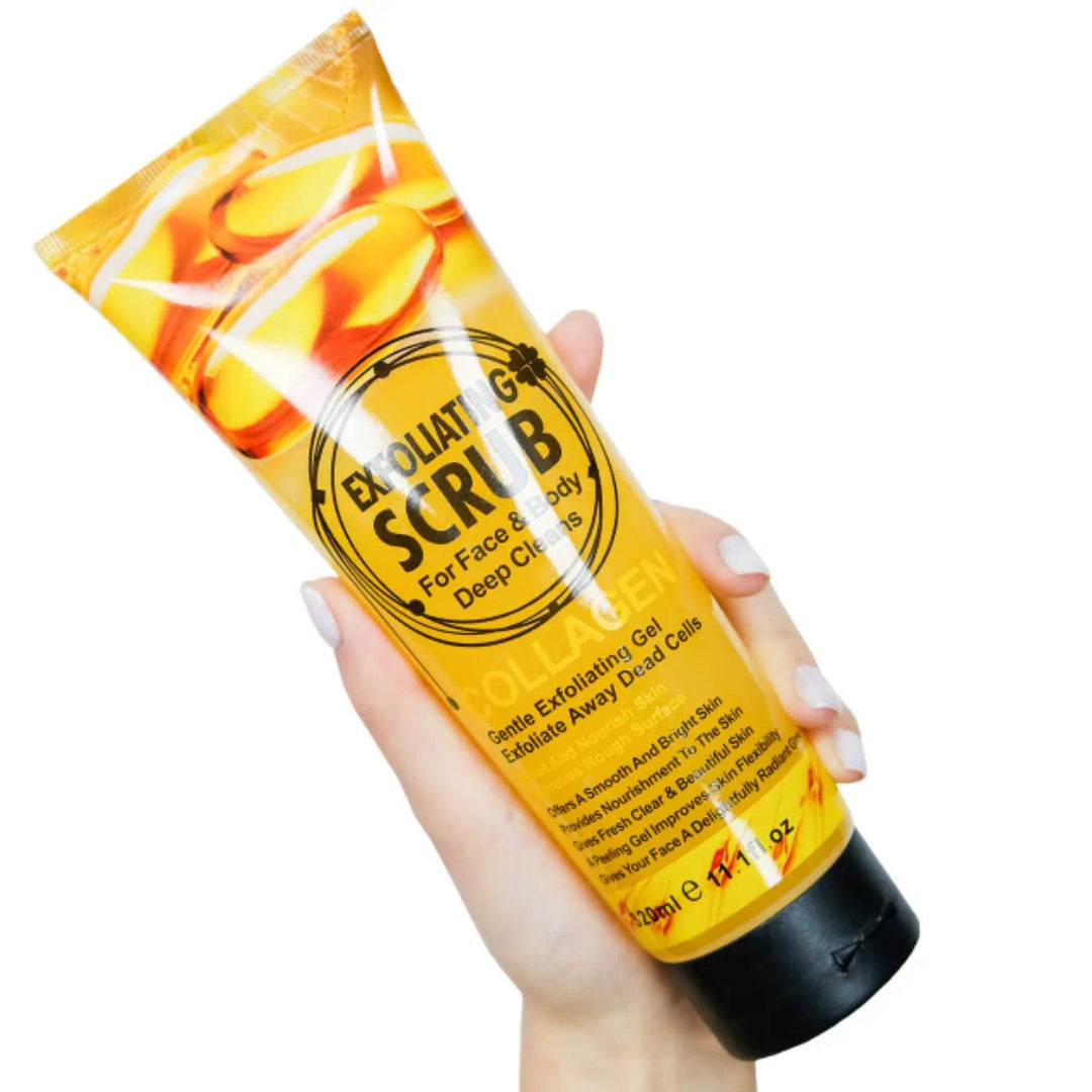 Fruit of the Wokali Collagen Exfoliating Scrub For Face & Body Dead Cells Deep Cleansing