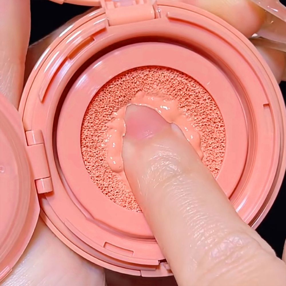 New Gogo bear air cushion powder blusher matte monochrome daily tender girl student powder blusher facial makeup rouge