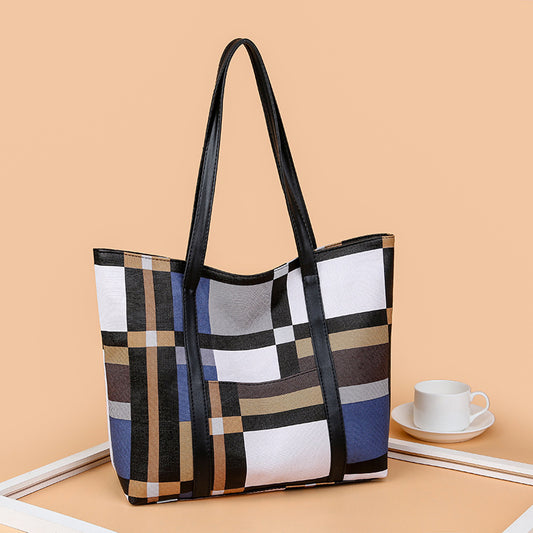 NEW ARRIVAL Grid splicing Tote Bags Women's Bags handbags