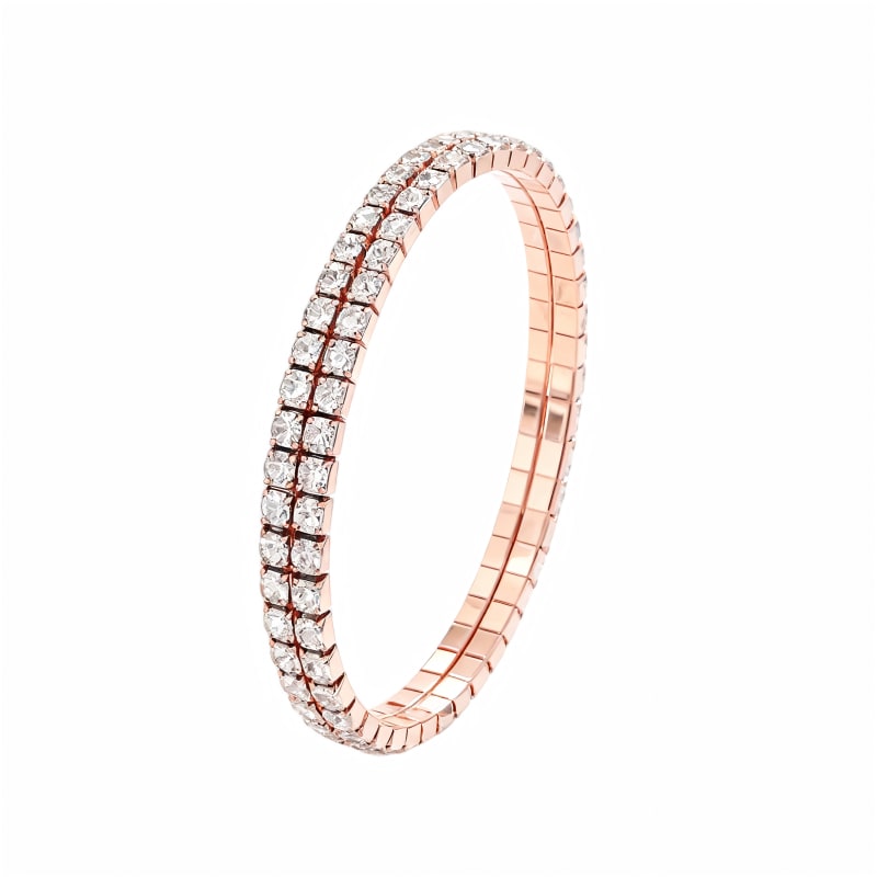 Ladies'Watch Square Inlaid Diamond Steel Strap Ring Necklace Earrings Double Row Full Diamond Bracelet Set Exquisite Elite Elegant Ladies' Casual Diamond Quartz Watch Jewelry Set For Gift Daily Wear