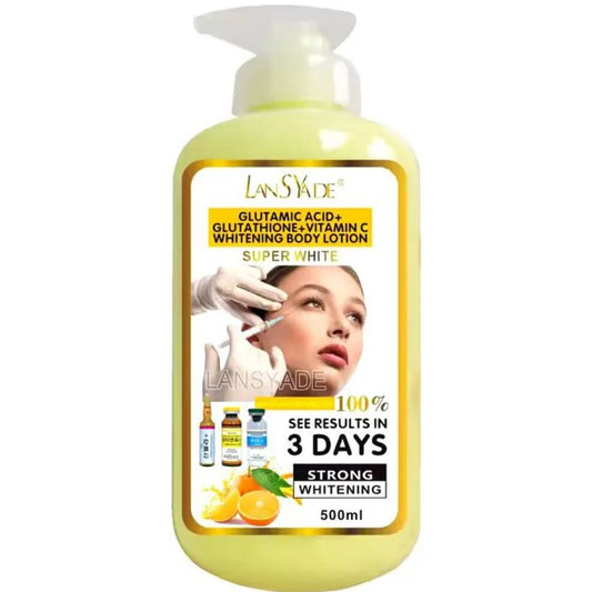 LANSYADE Wholesale Moisturiziing Vitamin C Body Lotion 500ml Strong Whitening Body Lotion 500ml Skin Revitalizer, Moisturizer, Whitening, Nourishing, Lightening
