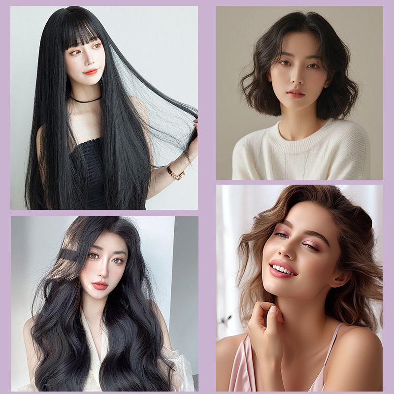 Electric curling iron, dual-use for both curly hair and straight hair, clamp for women's large curls, household straight board clip, lazy bangs, and perm tool hot comb