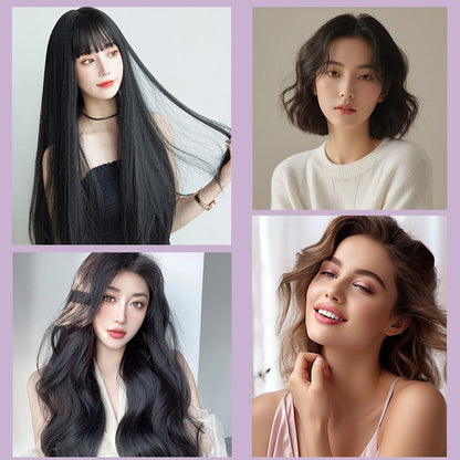 Electric curling iron, dual-use for both curly hair and straight hair, clamp for women's large curls, household straight board clip, lazy bangs, and perm tool hot comb