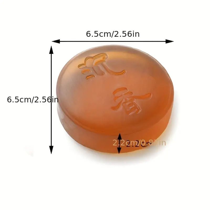 100g Natural Handmade Agarwood Soap with Foaming Net, Moisturizing, Formaldehyde Free, Olive Oil, Long-Lasting Fragrance, Glycerin, Suitable for All Skin Types