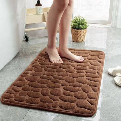 Coral Velvet Floor Rug Bath Rugs Kitchen Non-slip Carpet Bathroom Mat Foot Mat Entranceway Washable Dirty Resistant Floor Mat