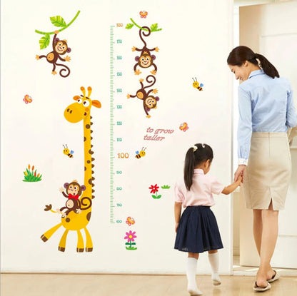 Large Jungle Animals Wall Stickers for Kids Rooms Boys Room Bedroom Decoration Forest Wallpaper Posters Vinyl Nordic Home Decor