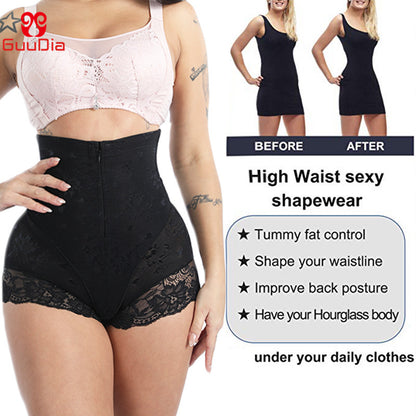 Shaper Panties Lace Shapers Body Shaper With Zipper Double Control Lingerie Shapewear