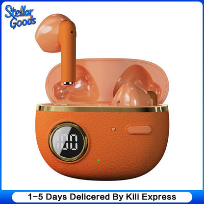 Wireless Bluetooth Earphones Long Battery Life Sports Bluetooth Earpods In-ear Stereo Waterproof Noise Cancelling Earbuds LED Display Compatible With Smartphones Computers And Laptops