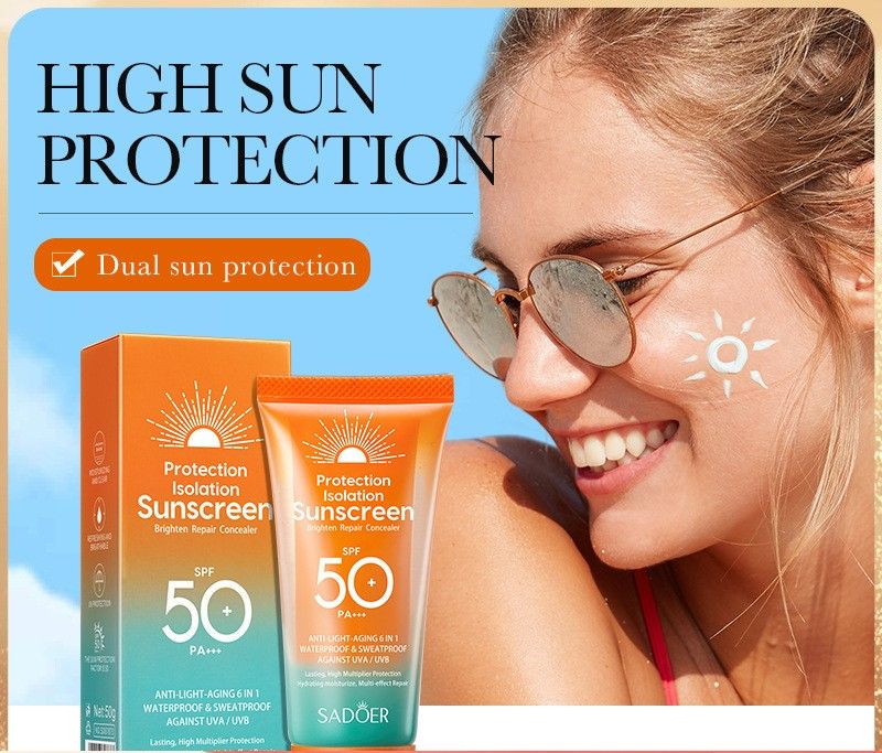 Dual-Action Multi-Effect Repair Sunscreen 50g – UV Protection and Sunblock Cream