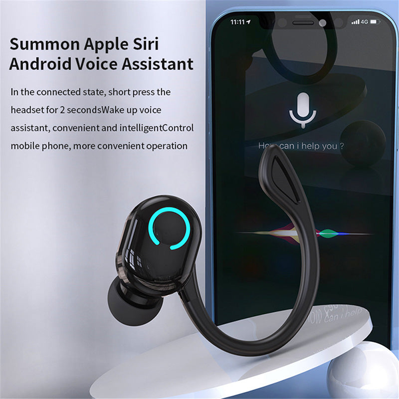 TWS Wireless Earphones Sport In-ear Bluetooth 5.2 Mini Earbuds Ultra-long Standby Hands-free Headset With Mic for Smart Phone