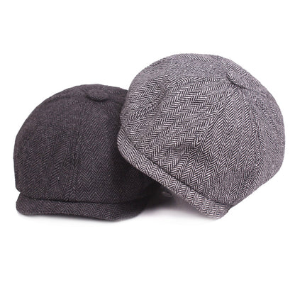 New Arrival Hot sale Retro Newsboy Caps Men Octagonal Hats British Painters Hats Spring Summer Berets Herringbone Flat Caps Hip Hop Berets
