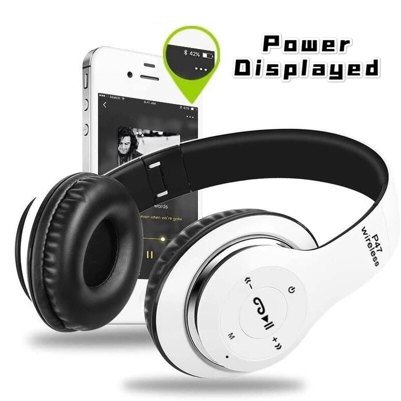 RichRipple P47 Wireless Stereo Bass Bluetooth Headphone Sports Foldable Headset With TF Micro for IOS/Android