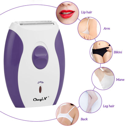 Lady Shaver Hair Removal Epilator Bikini Shaving Razor Women Epilator Electric Hair Removal Facial Body Lady Bikini Legs Arms Armpit Hair Remover Underarms Rechargeable