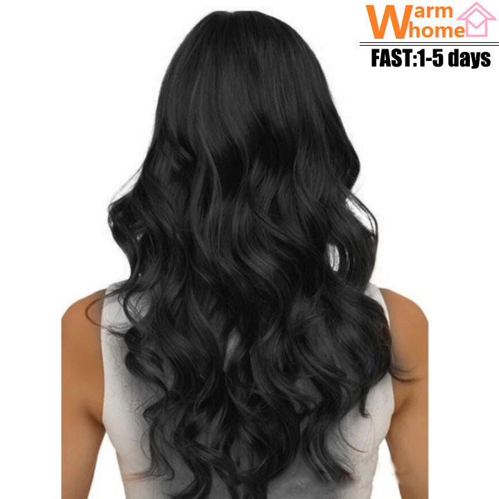 Premium Curly Long Wigs for Black Women Wavy Curly Hair Synthetic Hair Ladies Long Curly Wigs 25inch Long Curly Wigs Hair Girls First Hair