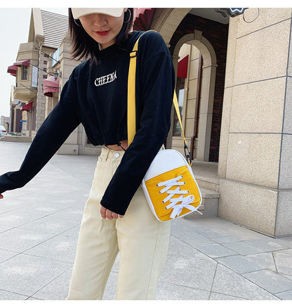 Canvas Crossbody Bag Mini Bag Shoe Style Small Bag Mobile Phone Bag pouch