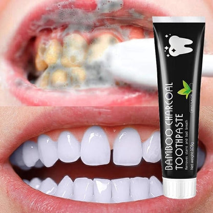Bamboo Charcoal Toothpaste Whitening Teeth Activated Carbon Removing Yellow Teeth Cleaning Tooth Stain Fresh Oral Tooth Care