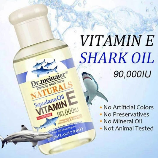 Dr Meinaier Natural Squalane Vitamin E Oil 90,000IU - Natural Skin Brightening Nourishment and Repair