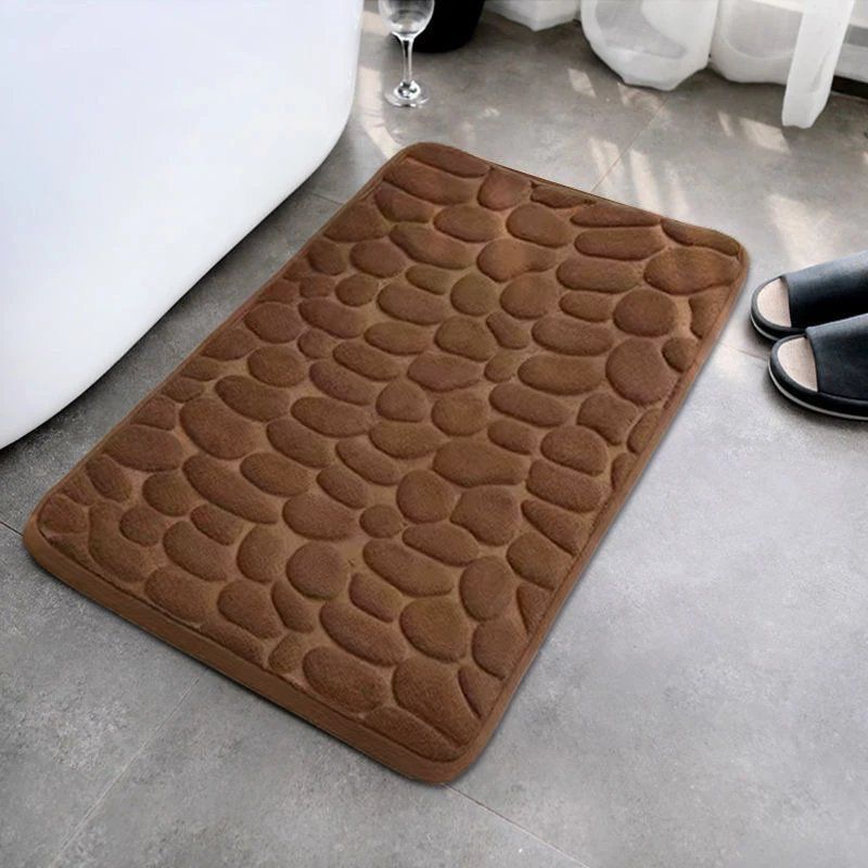 Coral Velvet Floor Rug Bath Rugs Kitchen Non-slip Carpet Bathroom Mat Foot Mat Entranceway Washable Dirty Resistant Floor Mat