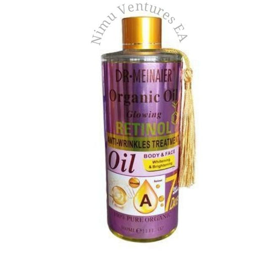 DR MEINAIER Retinol Anti-wrinkle Glowing Face & Body Oil Anti Wrinkles Anti-Aging Glows Brightening Repair sun damaged skin with Arbutin Aloe Vera Organic