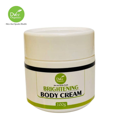 Brightening Body Cream - Dvee Organics - Clears Body Spots and Old Scars on Localized Skin Areas