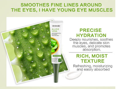 Dr. Rashel Aloe Vera Youth Renewing Eye Cream - Reduces Fine Lines, Dark Circles, Puffy Eyes