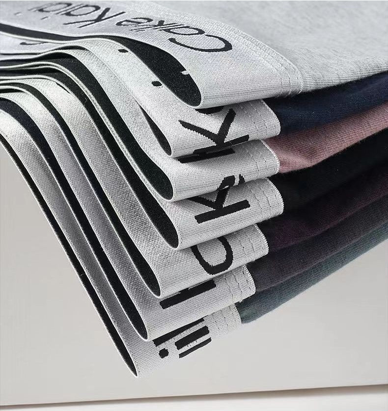 Caike Kaidi 4-piece gift box Men's underwear Men's Clothes Underwear Men's Boxer Briefs Cotton underwear Trend Antibacterial Breathable and Youth shorts Underwear